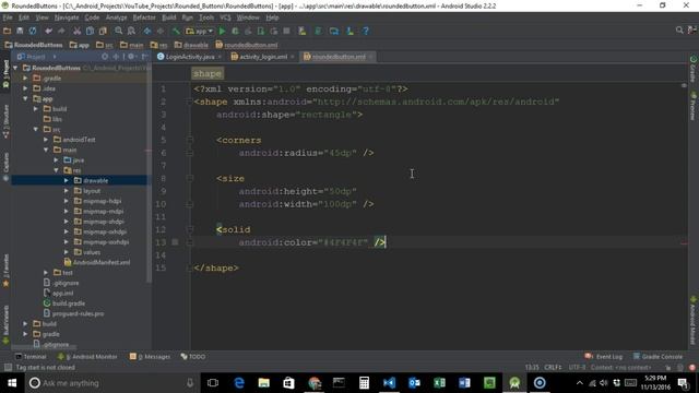 5 Minute Video Series - Episode 1 - Rounded Buttons смотреть онлайн