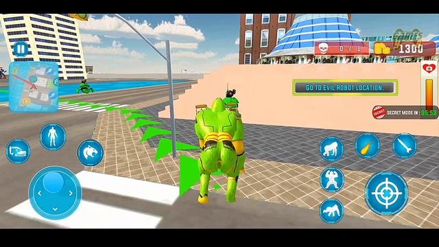 Grand Sand Excavator Gorilla Robot: Battle Of Robot Transformers - Android Gameplay смотреть онлайн