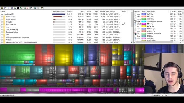 WinDirStat Guide! - Great for Cleaning Up Disk-Space! - How 2 Install & Use! смотреть онлайн