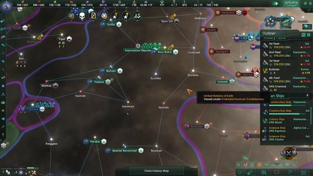 Stellaris Gameplay UNE Ep 11 "gateways!" 2022 смотреть онлайн