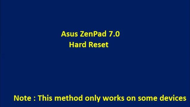 How to Hard Reset Asus ZenPad 7 0 and Forgot Password Recovery, Factory Reset смотреть онлайн