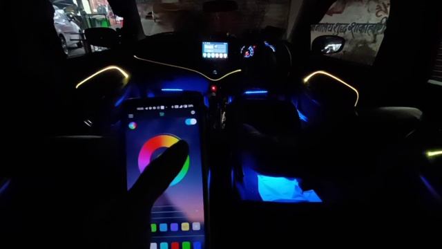 Car ambient light | application based | install in Baleno #Teamsunshine смотреть онлайн