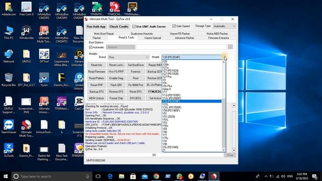 Vivo New Scurity Frp UMT Fail Eft Pro Fail TFM Tool Pro QLM Done смотреть онлайн