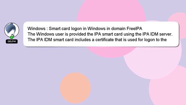 Windows : Smart card logon in Windows in domain FreeIPA смотреть онлайн