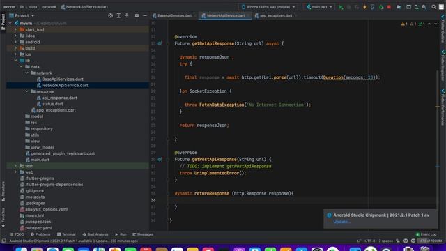 Part - 5 Network APIs Services - Flutter MVVM Architecture With Rest APIs Using Provider Tutorials смотреть онлайн