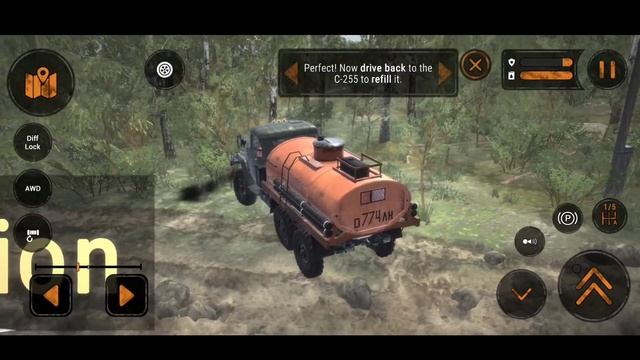 Mudrunner Mobile | Mission 2- Repair & Refuel | Android Gameplay. смотреть онлайн