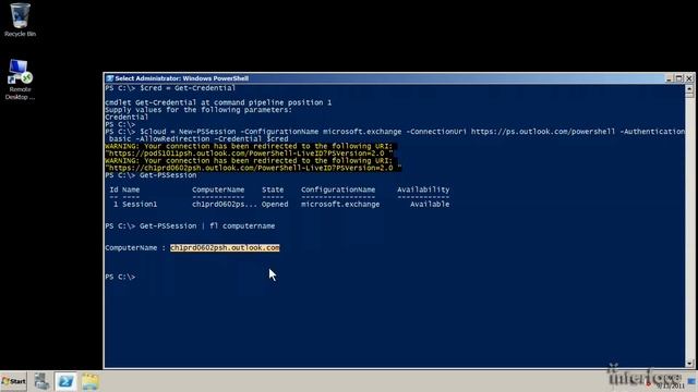 How to use PowerShell Remoting to run Exchange Online in the cloud with Office 365 смотреть онлайн
