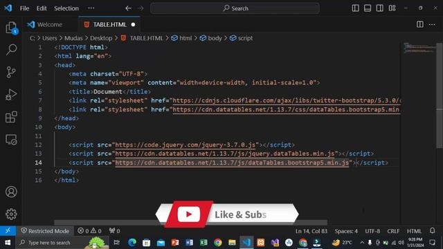 Create a Searchable and Sortable DataTables in Bootstrap 5 смотреть онлайн