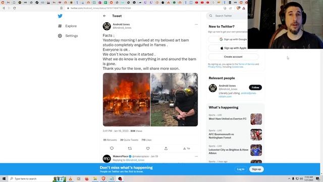 Android Jones Needs Our Help - Art Studio Burned Down смотреть онлайн