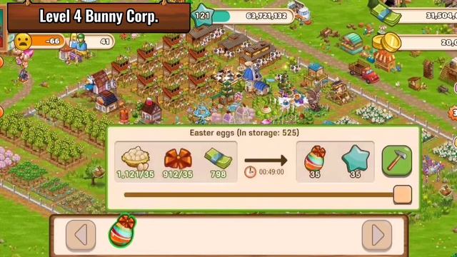 Big Farm Mobile Harvest / Multiple Levels / Train! / Easter Event/ Android gameplay смотреть онлайн