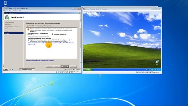 Tutorial instalacja Windows Server 2008 i klient XP na Virtualbox - połączenie w sieci смотреть онлайн
