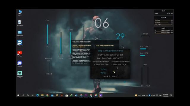 customize windows 10 like this | cool rainmeter skin | Magic Artflow | смотреть онлайн
