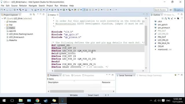 Intel Quark D2000 Blink LED Test смотреть онлайн