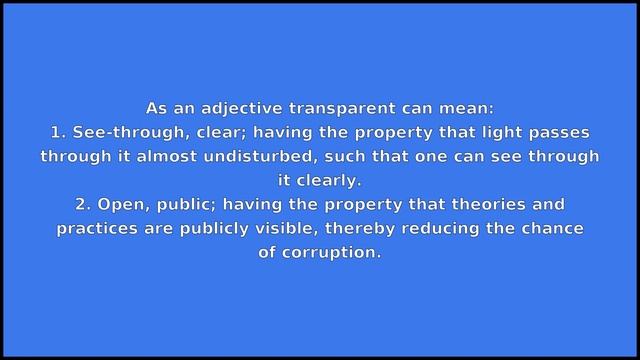 TRANSPARENT - Meaning and Pronunciation смотреть онлайн