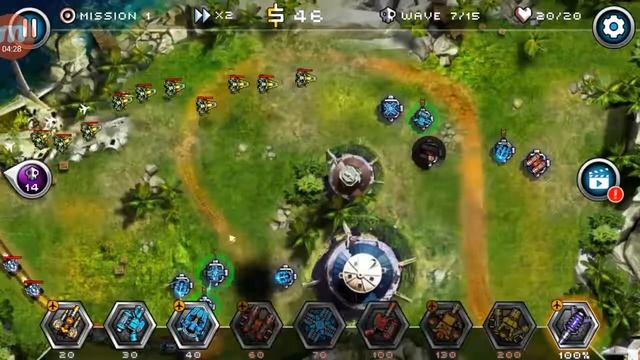 Tower Defense Zone 2 - mission 1 level HARD смотреть онлайн