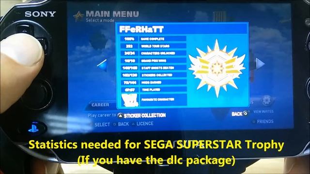 Sonic & All-Stars Racing Transformed SEGA SUPERSTAR TROPHY смотреть онлайн
