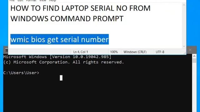 HOW TO FIND SERIAL NO IN WINDOWS смотреть онлайн
