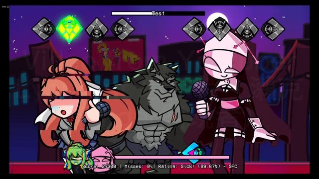 FNF-Test(song) but everyone sing it смотреть онлайн