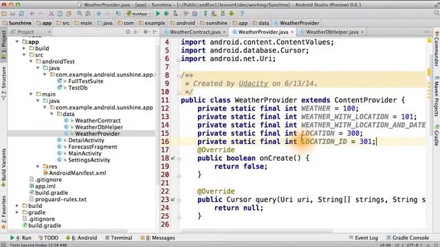Create WeatherProvider - Developing Android Apps смотреть онлайн