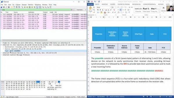 Ethernet II Frame on Wireshark