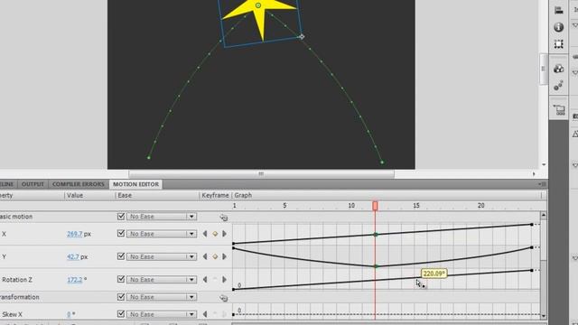 Using The Motion Editor with the Motion Tween in Flash CS 5.5:Part 3 смотреть онлайн