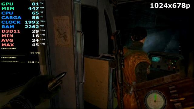 Metro Last Light | i3 6006U | Intel HD 520 | 4GB RAM | GAMEPLAY + BENCHMARK смотреть онлайн