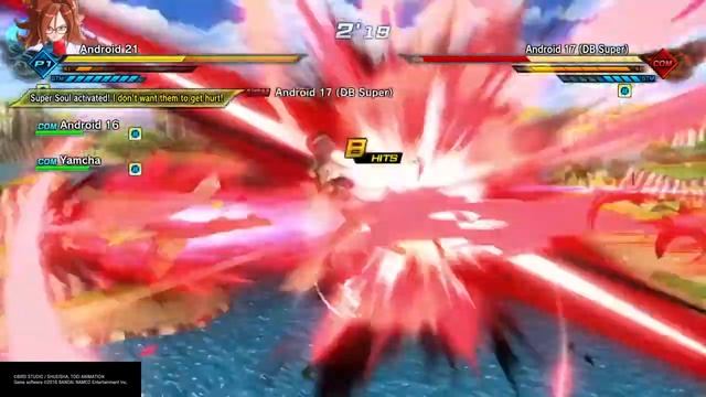 Android 21 (Good) Android 16 and Yamcha vs Android 18 Krillin and Android 17 смотреть онлайн