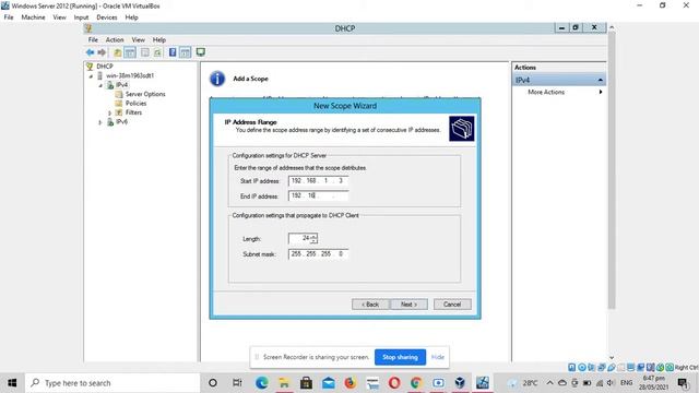 Install and Configure DHCP server in Windows Server 2012 in Virtual Box смотреть онлайн