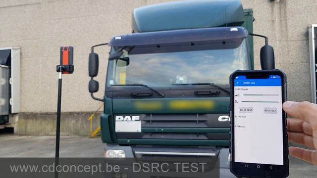 Smart Tachograph (Annex 1C) - DSRC test demonstration using an Android Smartphone смотреть онлайн