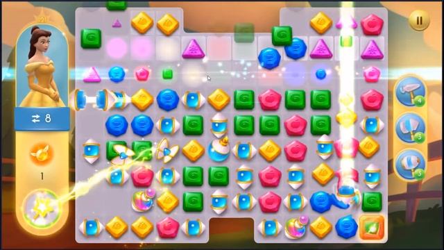 Disney Princess Majestic Quest Level 121 - NO BOOSTERS + FULL STORY 👸 | SKILLGAMING ✔️