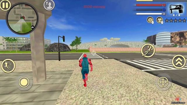 Spider Rope Hero Vice Town #21 - Fun at Military Base - Android Gameplay смотреть онлайн