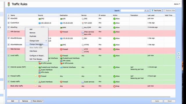 Kerio Control UTM v9.3 - 32 - Customize firewall rules смотреть онлайн