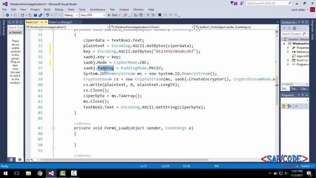 Windows Form - Cryptography Encryption and Decryption in C# HindiUrdu смотреть онлайн