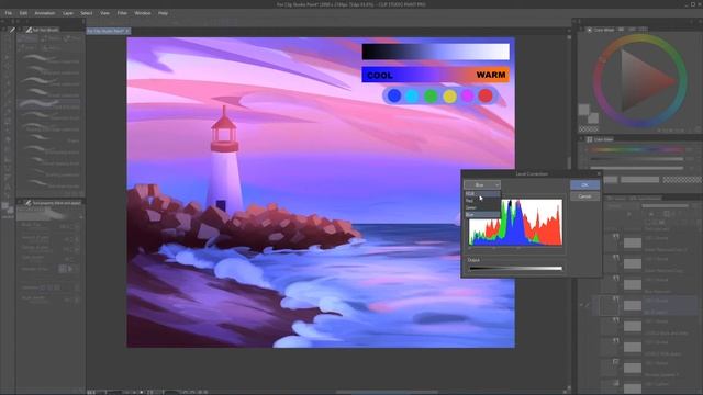 Clip Studio Paint Correction Layers Tutorial смотреть онлайн