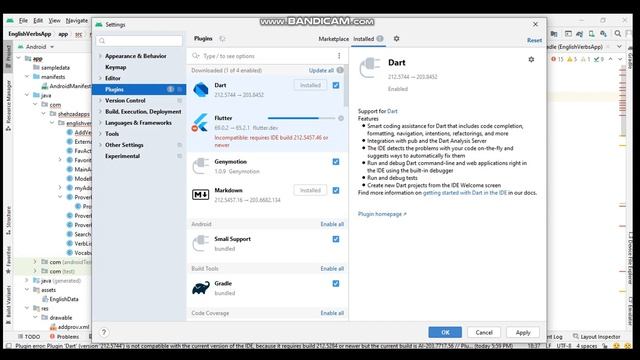 Plugin 'flutter' is incompatible with this installation Android Studio 3.6.3 смотреть онлайн