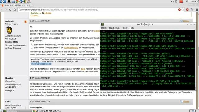 Teamviewer Install on Ubuntu 12.10 смотреть онлайн