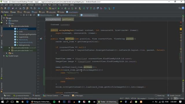 Make An Android App Like TINDER - part 11 - Setting a User Default Image In Firebase смотреть онлайн