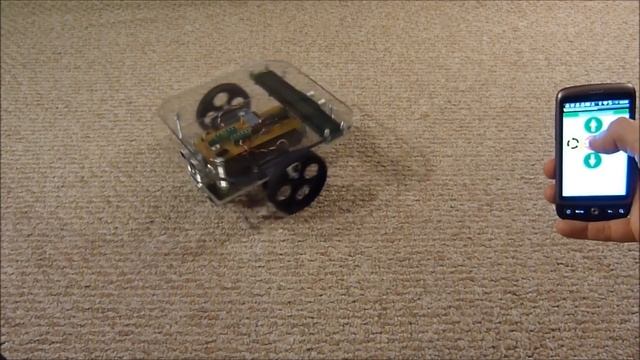 Arduino robot controlled from an Android phone over Bluetooth смотреть онлайн
