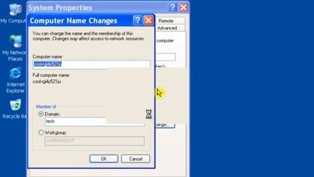 2 How to join XP Pro to Windows Server 2003 Domain YouTube смотреть онлайн