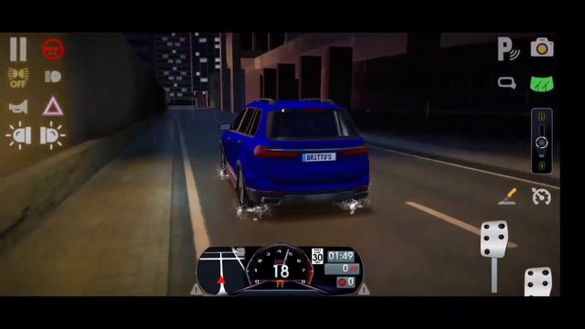 Driving school sim bmw x7 Android gameplay/Rainy night driving/Best simulator game of 2020/ovilexBA смотреть онлайн