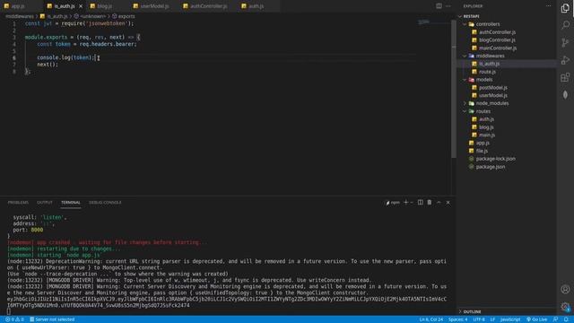 NodeJS | REST API Tutorial Part 6 смотреть онлайн