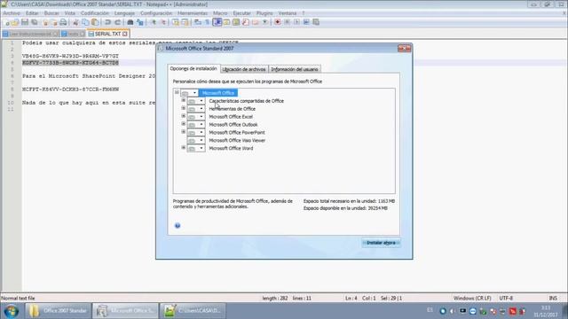Tutorial de Instalación Office 2007 - Descarga + Serial смотреть онлайн