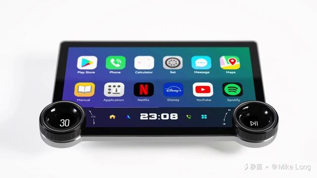 Diamond 2K 11.8 inch double knobs universal android screen смотреть онлайн