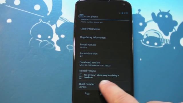 How to enable developer settings on Android 4.2 and the Google Nexus 4 смотреть онлайн