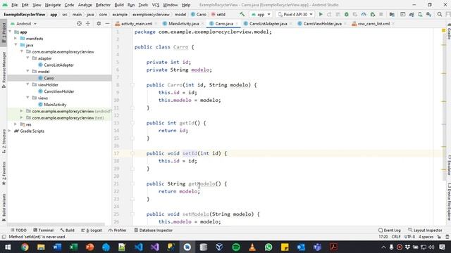 Android Studio 4.1.2 - #48 - RecyclerView - Objeto e Mock смотреть онлайн