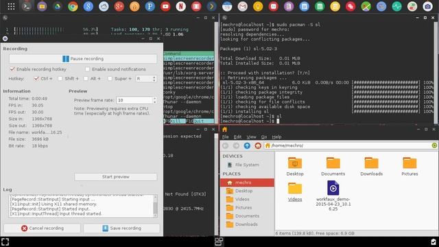 Arch Linux XFCE Touchscreen Demo смотреть онлайн