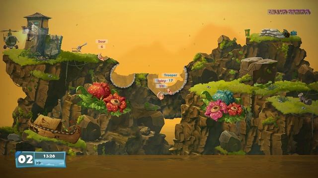 Worms W.M.D PC Gameplay 1080p 60fps смотреть онлайн