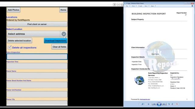 Home Inspection report creation in motion on Android смотреть онлайн