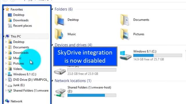 Windows 8.1-Enable/Disable SkySrive Integration (without gpedit.msc) смотреть онлайн