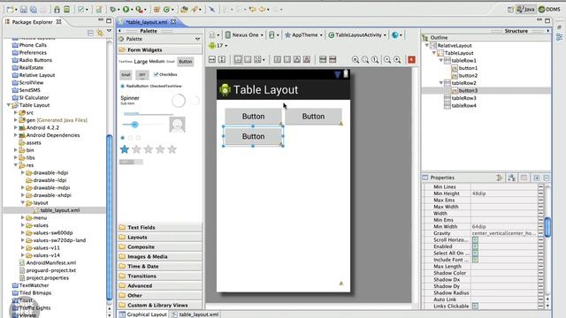 Android Tutorial 34 - Organizing Views in TableLayout смотреть онлайн
